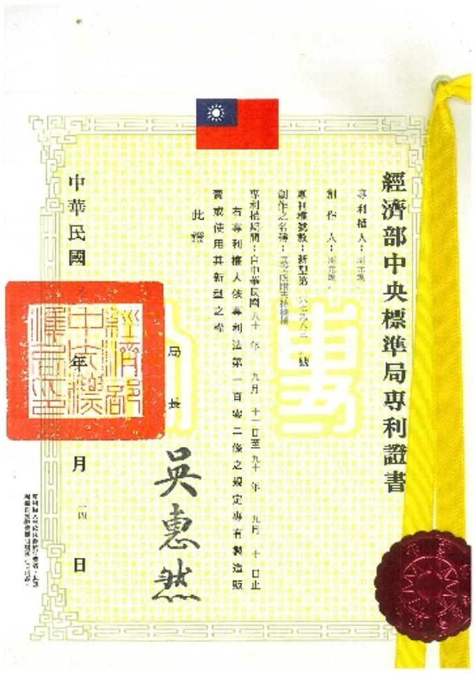 Patent: New Type NO. 67983