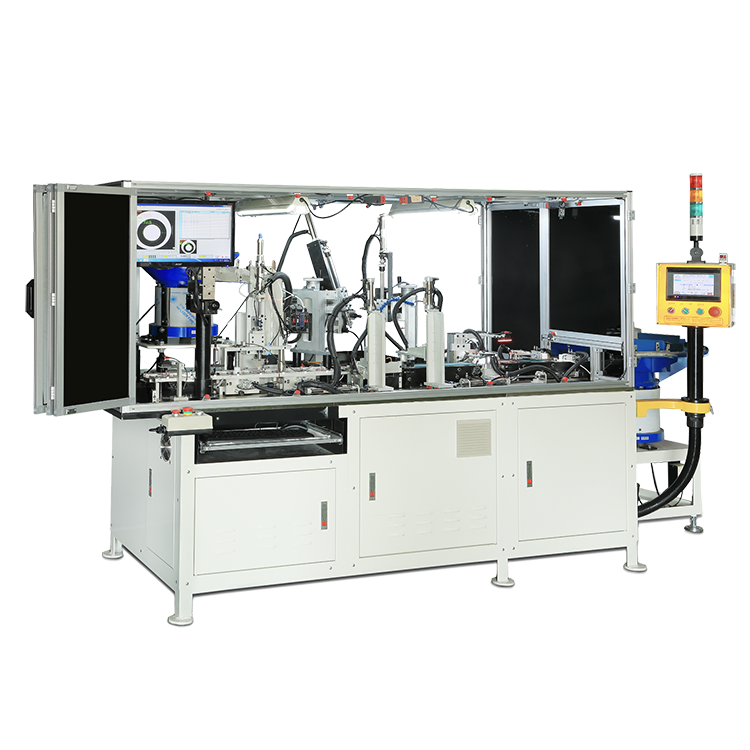 Oil Seals Trimming , Spring Loading and Dimension Inspection Machine